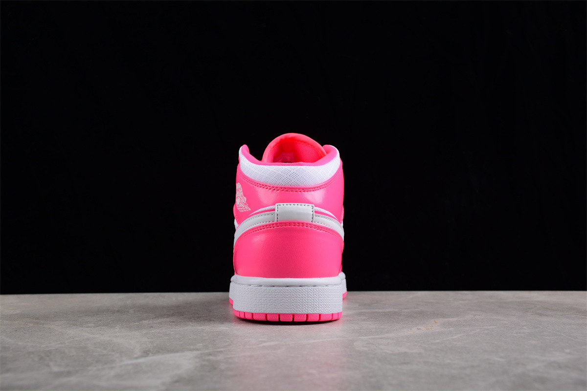 Jordan 1 Mid Hyper Pink White (GS) 555112-611