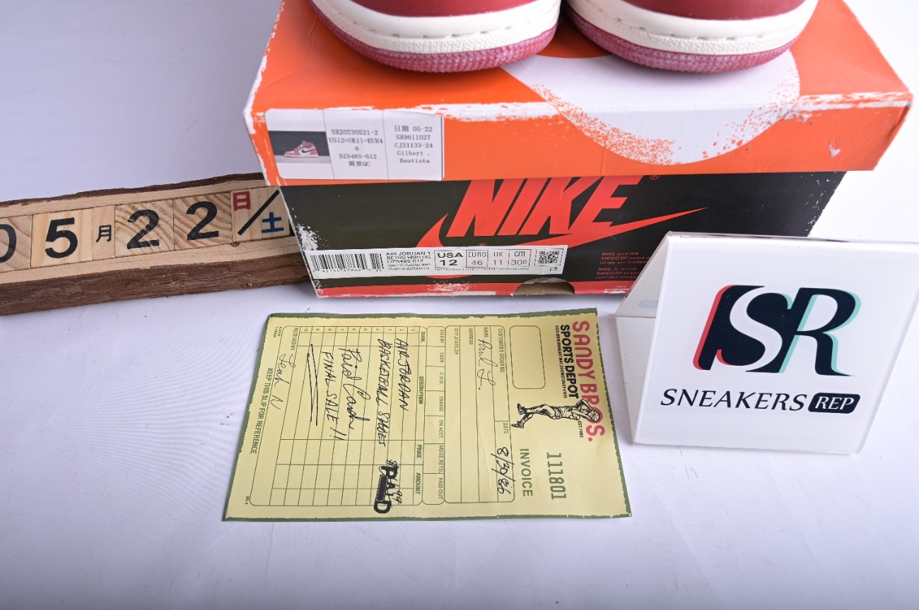 Jordan 1 Retro High OG Chicago Lost and Found DZ5485-612