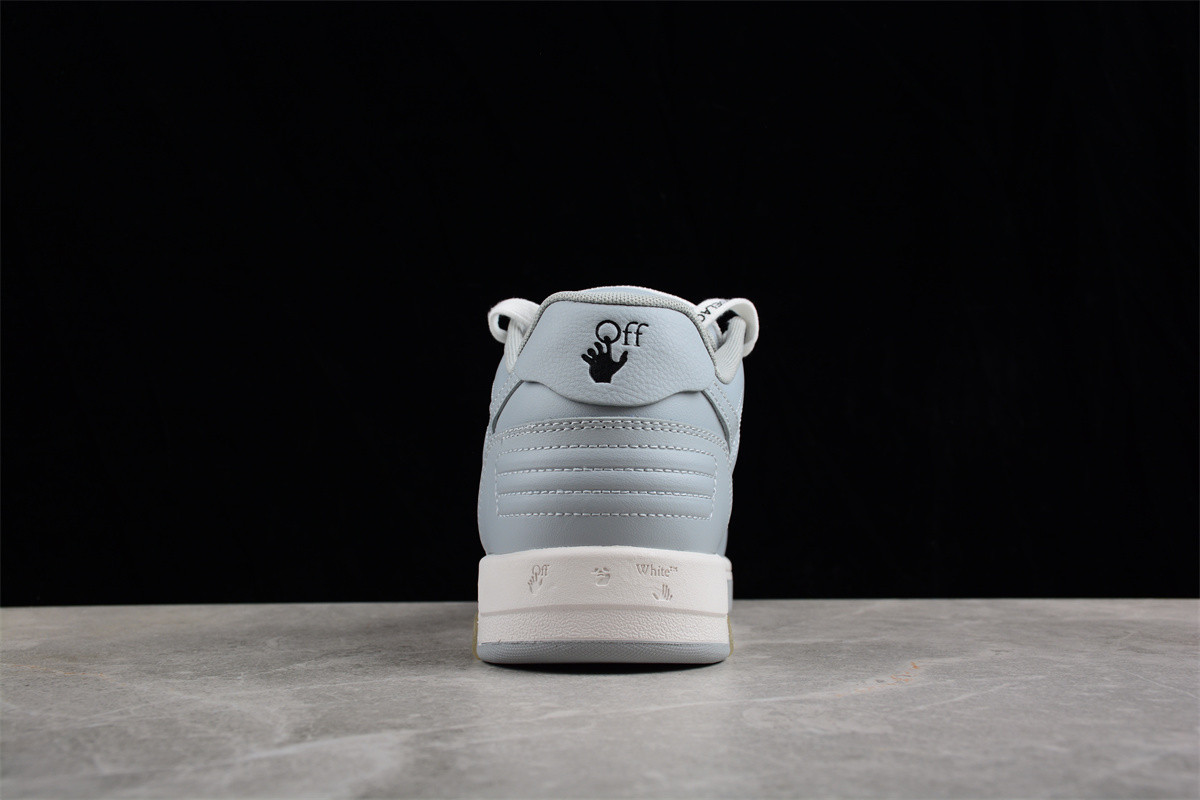 OFF-WHITE Out Of Office OOO Low Tops Grey White OMIA189S22LEA0010109