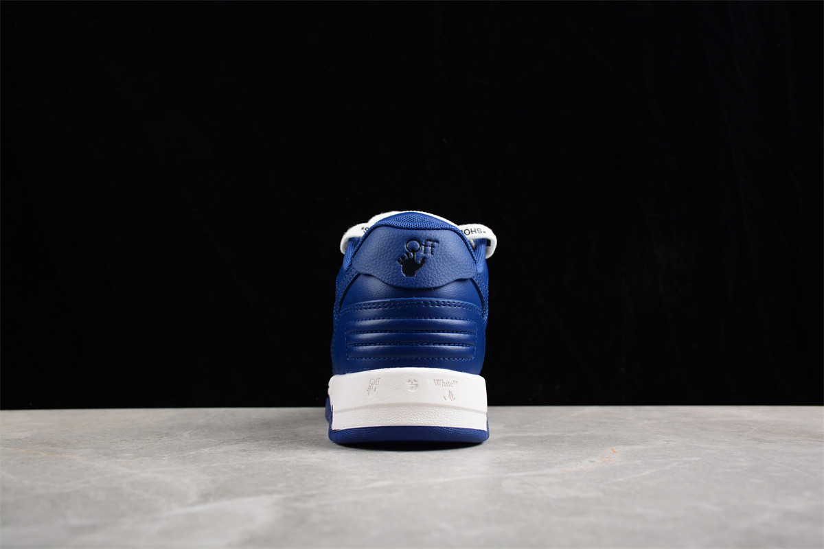 OFF-WHITE Out Of Office OOO Low Tops Dark Blue White OMIA189S22LEA0010142