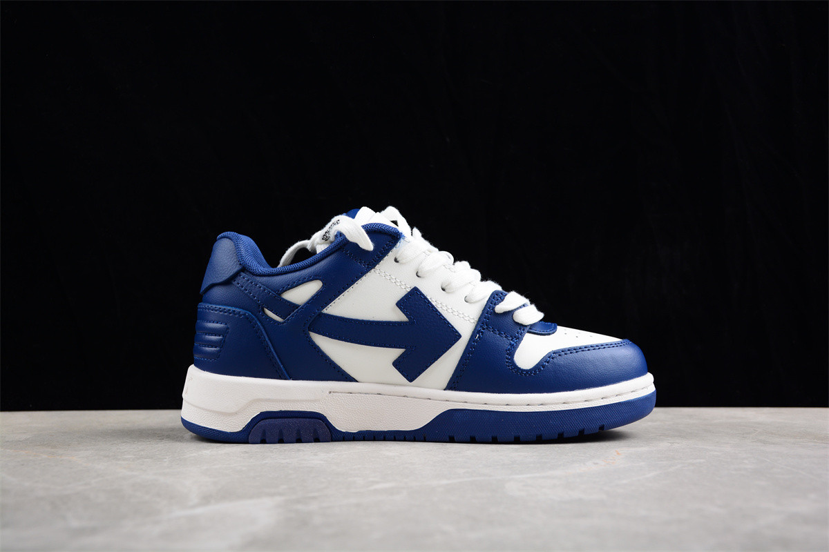 OFF-WHITE Out Of Office OOO Low Tops Dark Blue White OMIA189S22LEA0010142
