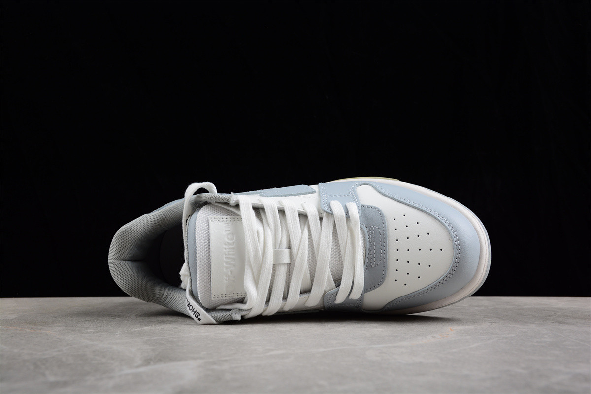 OFF-WHITE Out Of Office OOO Low Tops Grey White OMIA189S22LEA0010109