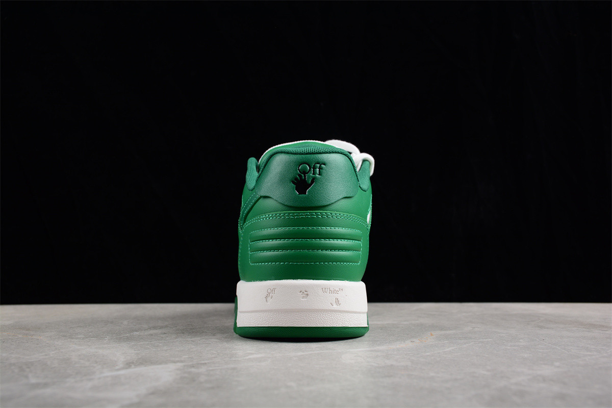 OFF-WHITE Out of Office Low Top Green Dirty White OMIA189R21LEA0010455
