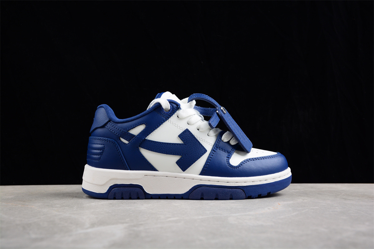OFF-WHITE Out Of Office OOO Low Tops Dark Blue White OMIA189S22LEA0010142