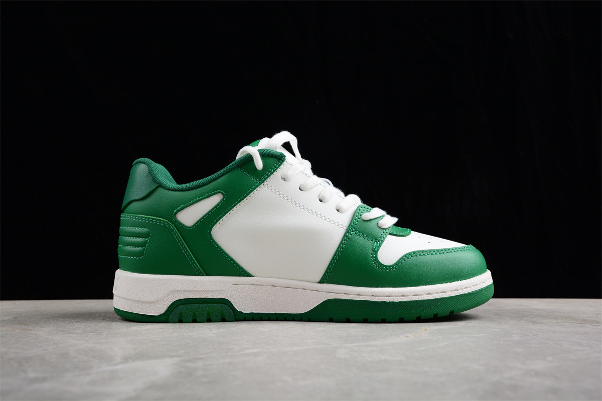OFF-WHITE Out of Office Low Top Green Dirty White OMIA189R21LEA0010455