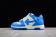 OFF-WHITE Out Of Office OOO Low Tops White Blue (FW22) OMIA189F22LEA0014501