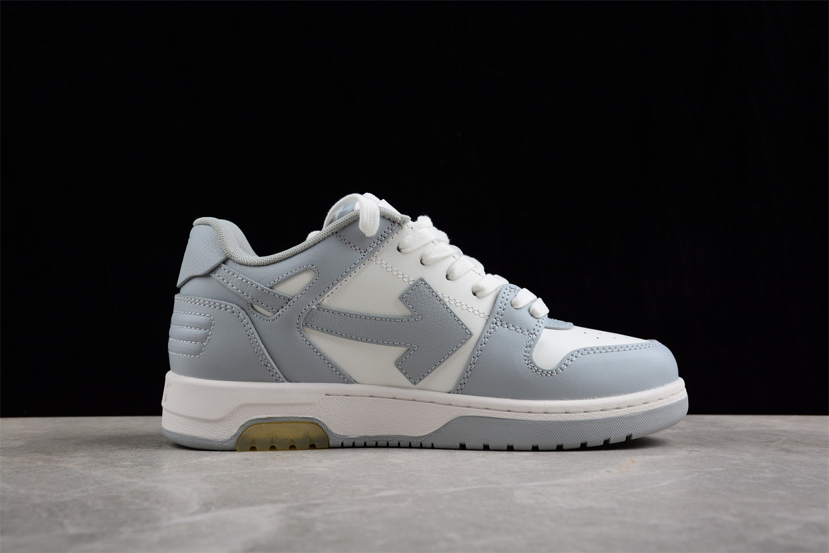 OFF-WHITE Out Of Office OOO Low Tops Grey White OMIA189S22LEA0010109