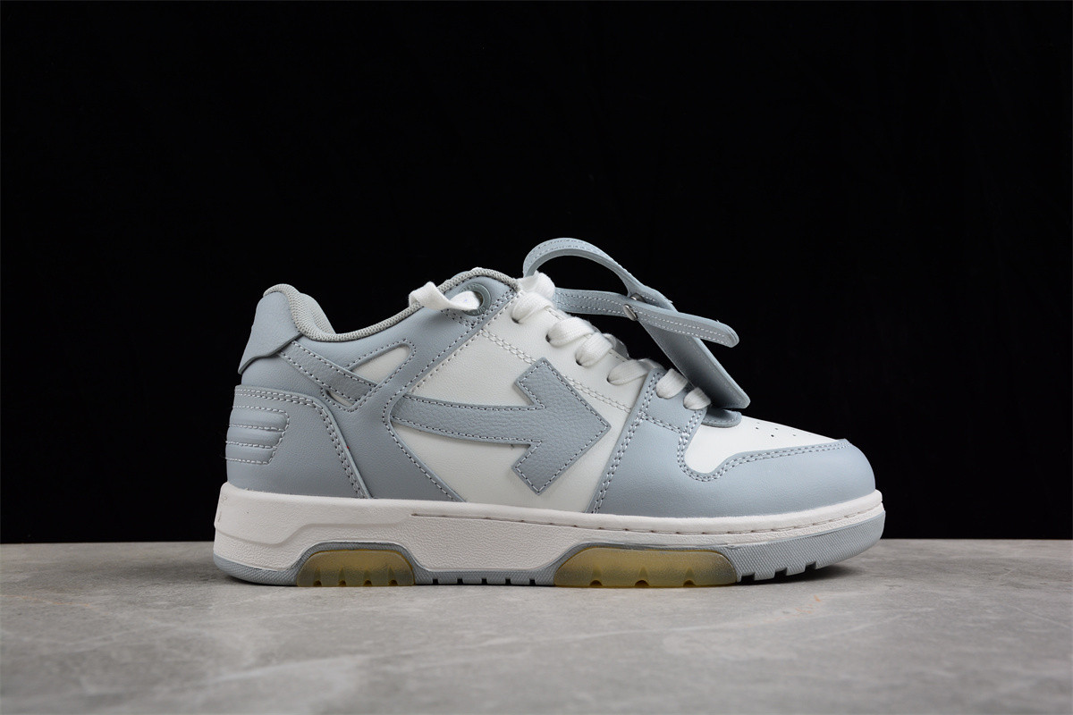 OFF-WHITE Out Of Office OOO Low Tops Grey White OMIA189S22LEA0010109