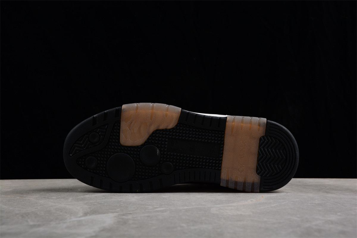 OFF-WHITE Out Of Office OOO 30 MM Low Tops Black White Blue OMIA189C99LEA0010110