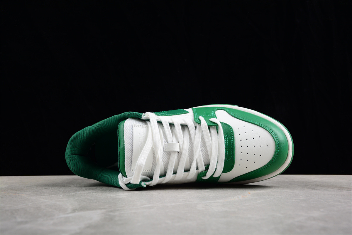 OFF-WHITE Out of Office Low Top Green Dirty White OMIA189R21LEA0010455
