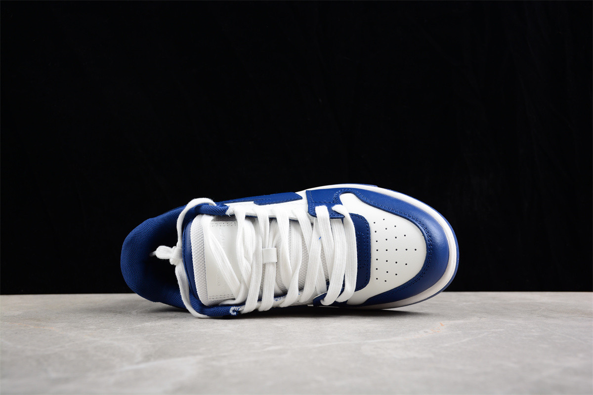 OFF-WHITE Out Of Office OOO Low Tops Dark Blue White OMIA189S22LEA0010142