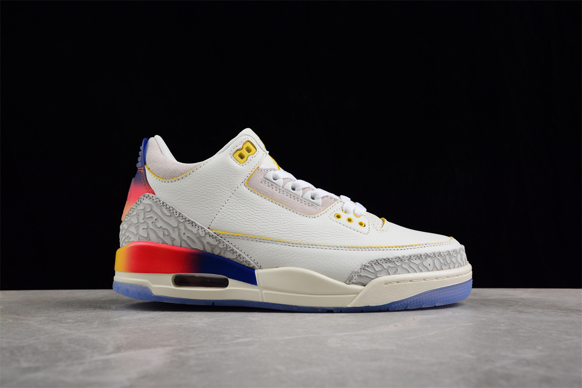 J Balvin x Air Jordan 4 White Blue Red FN0344-901