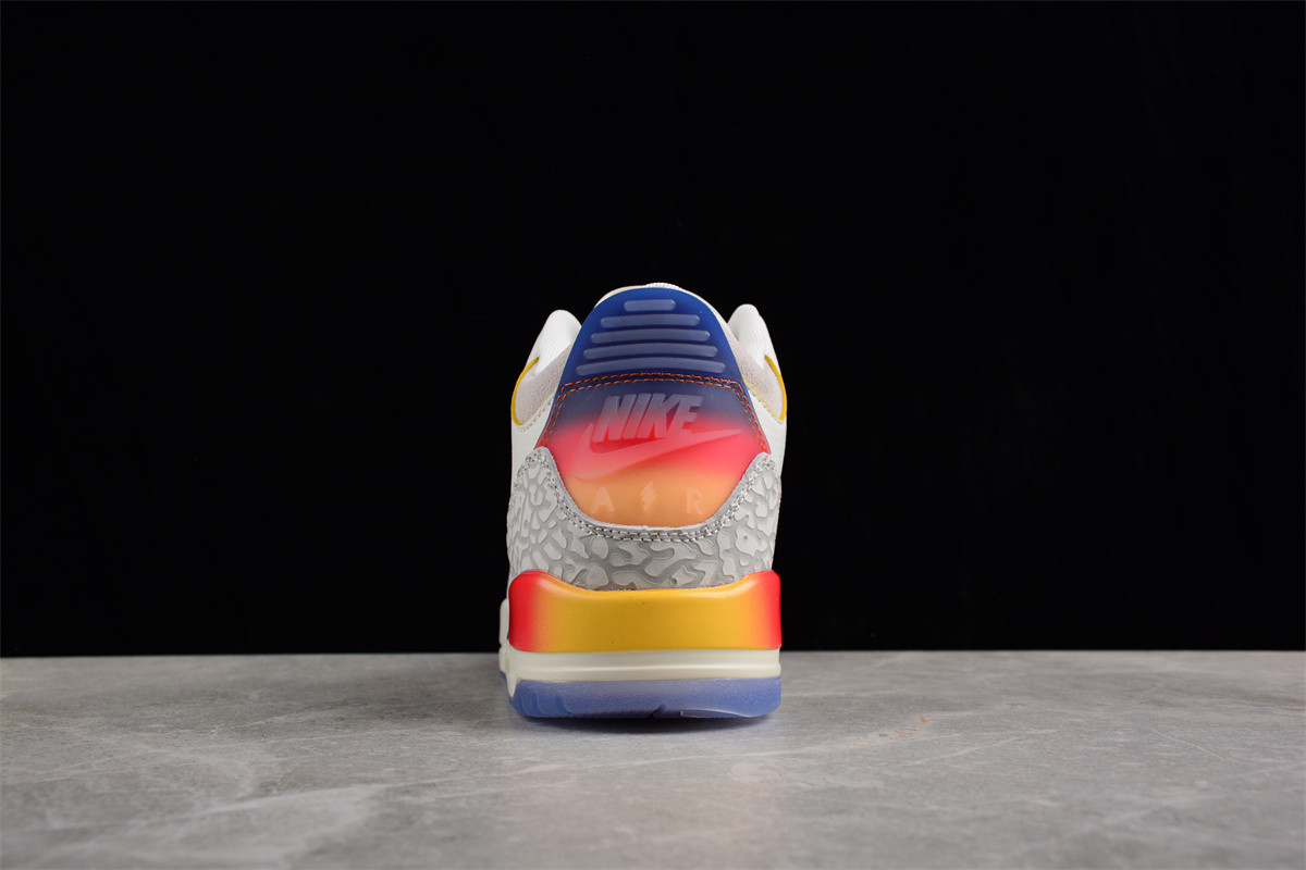 J Balvin x Air Jordan 4 White Blue Red FN0344-901