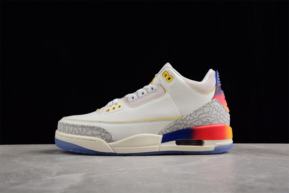 J Balvin x Air Jordan 4 White Blue Red FN0344-901