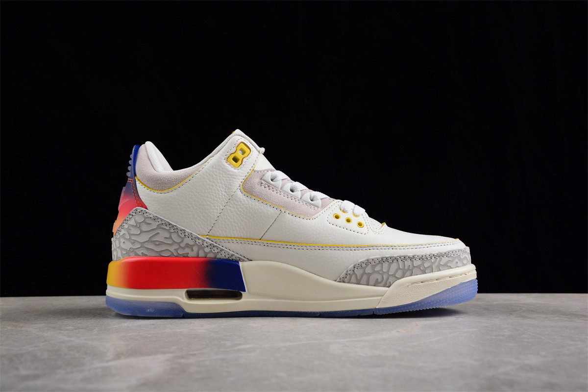 J Balvin x Air Jordan 4 White Blue Red FN0344-901
