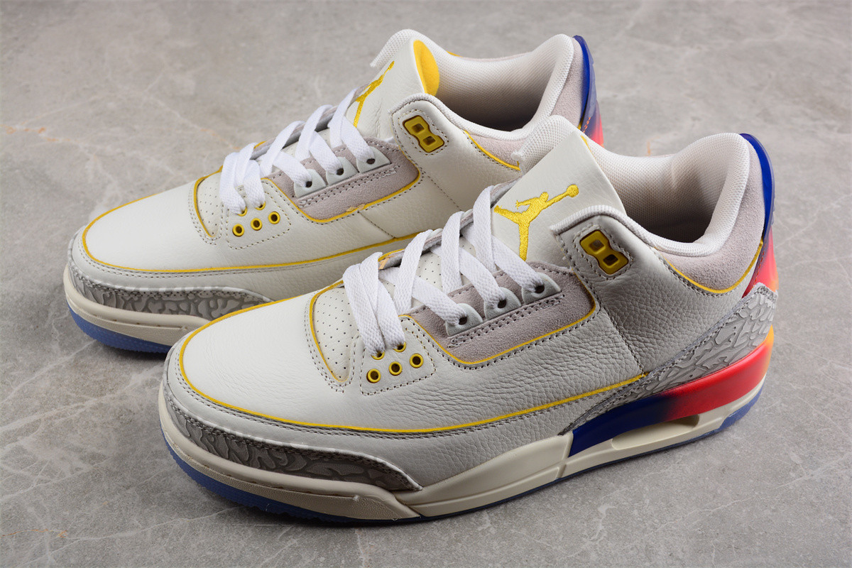 J Balvin x Air Jordan 4 White Blue Red FN0344-901
