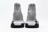 Bal*nci*ga Stretch Mesh High Top Sneaker Grey