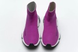 Bal*nci*ga Speed Clear Sole Sneaker Fuchsia White