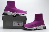 Bal*nci*ga Speed Clear Sole Sneaker Fuchsia White