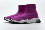 Bal*nci*ga Speed Clear Sole Sneaker Fuchsia White