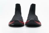 Bal*nci*ga Speed Clear Sole Sneaker Black Red