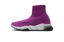 Bal*nci*ga Speed Clear Sole Sneaker Fuchsia White