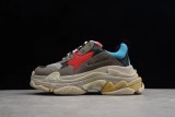 Bal*nci*ga Triple S Grey Red Blue (2018 Reissue) 512175 W09O2 4365