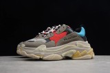 Bal*nci*ga Triple S Grey Red Blue (2018 Reissue) 512175 W09O2 4365