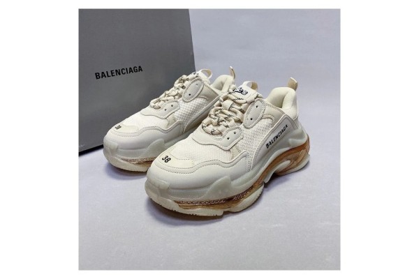 Bal*nci*ga  triple s clear sole sneaker purplewhite 544351 w06e1 1000