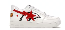 A Bathing Ape Bape Sta Low Shark White 1H30-191-012-WHT