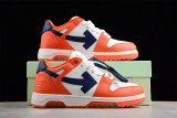 OFF-WHITE Out Of Office OOO Low Tops White Orange Blue  OMIA189F21LEA0022045