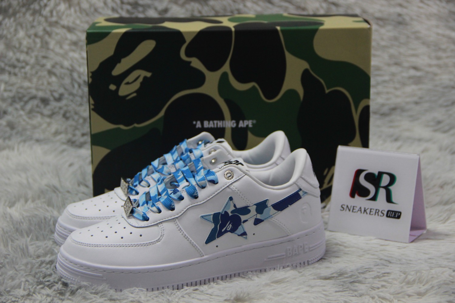 A Bathing Ape Bape Sta Low ABC Camo White Blue (2022)  1I70191005-BLU/1I70291004-BLU/001FWI701005-BLU