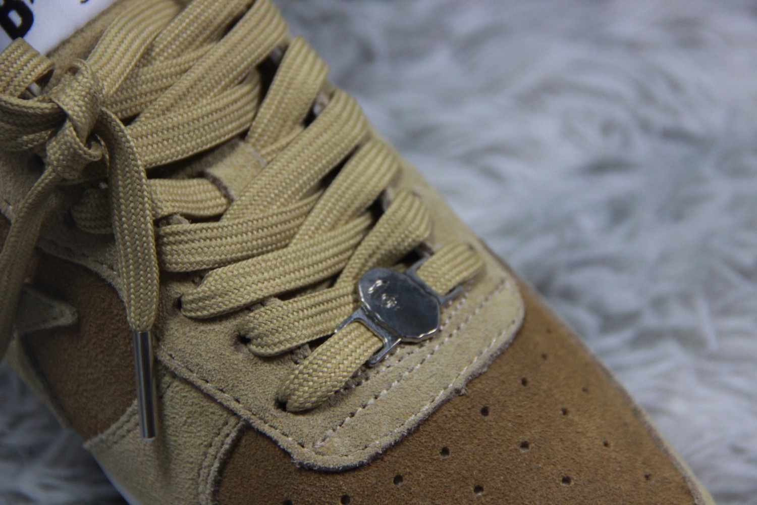 A Bathing Ape Bape Sta Beige Suede  1H70-191-004