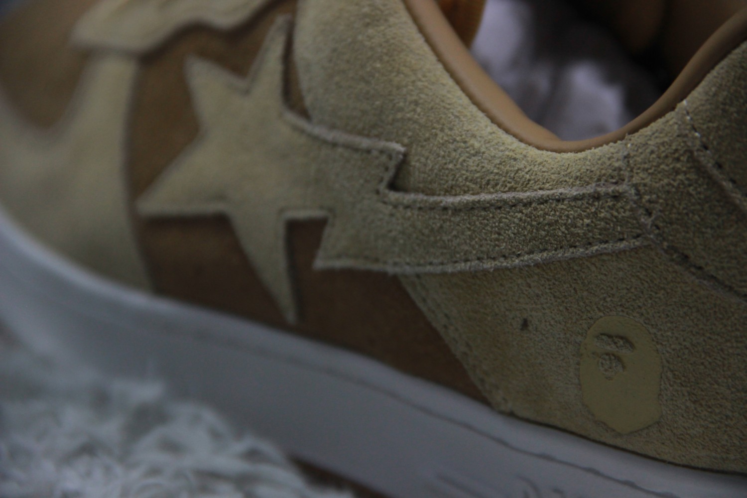 A Bathing Ape Bape Sta Beige Suede  1H70-191-004