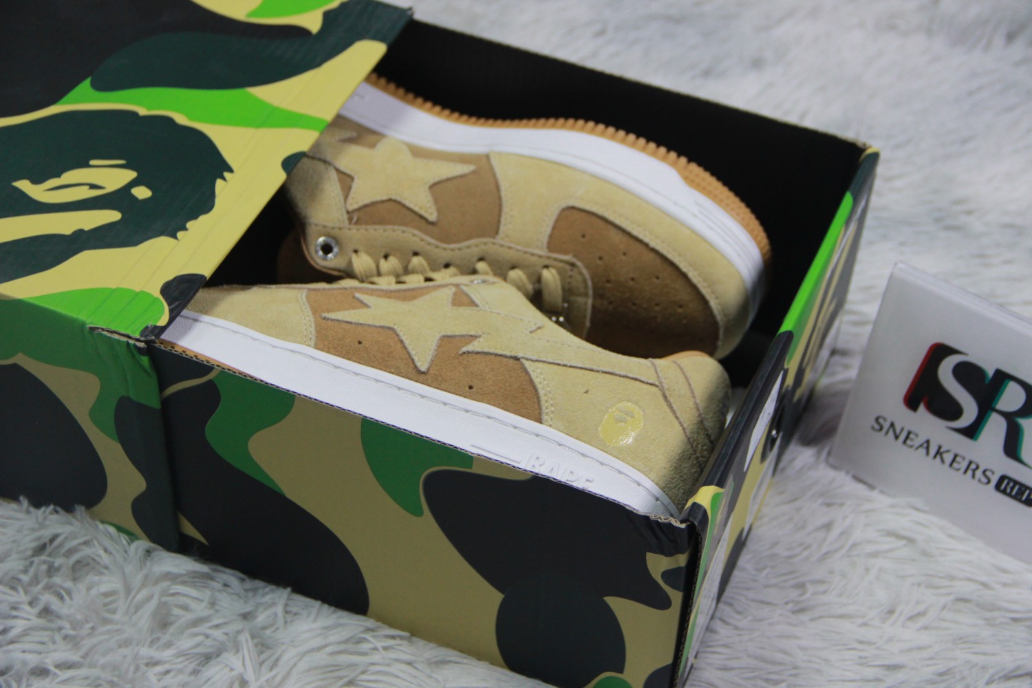 A Bathing Ape Bape Sta Beige Suede  1H70-191-004
