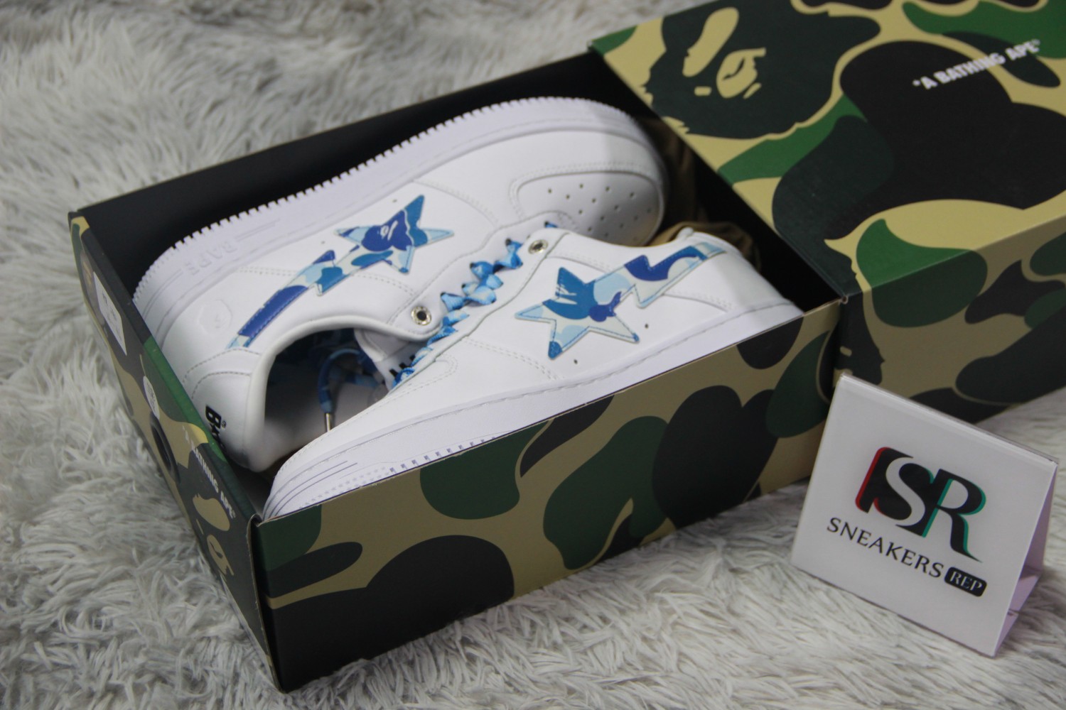 A Bathing Ape Bape Sta Low ABC Camo White Blue (2022)  1I70191005-BLU/1I70291004-BLU/001FWI701005-BLU