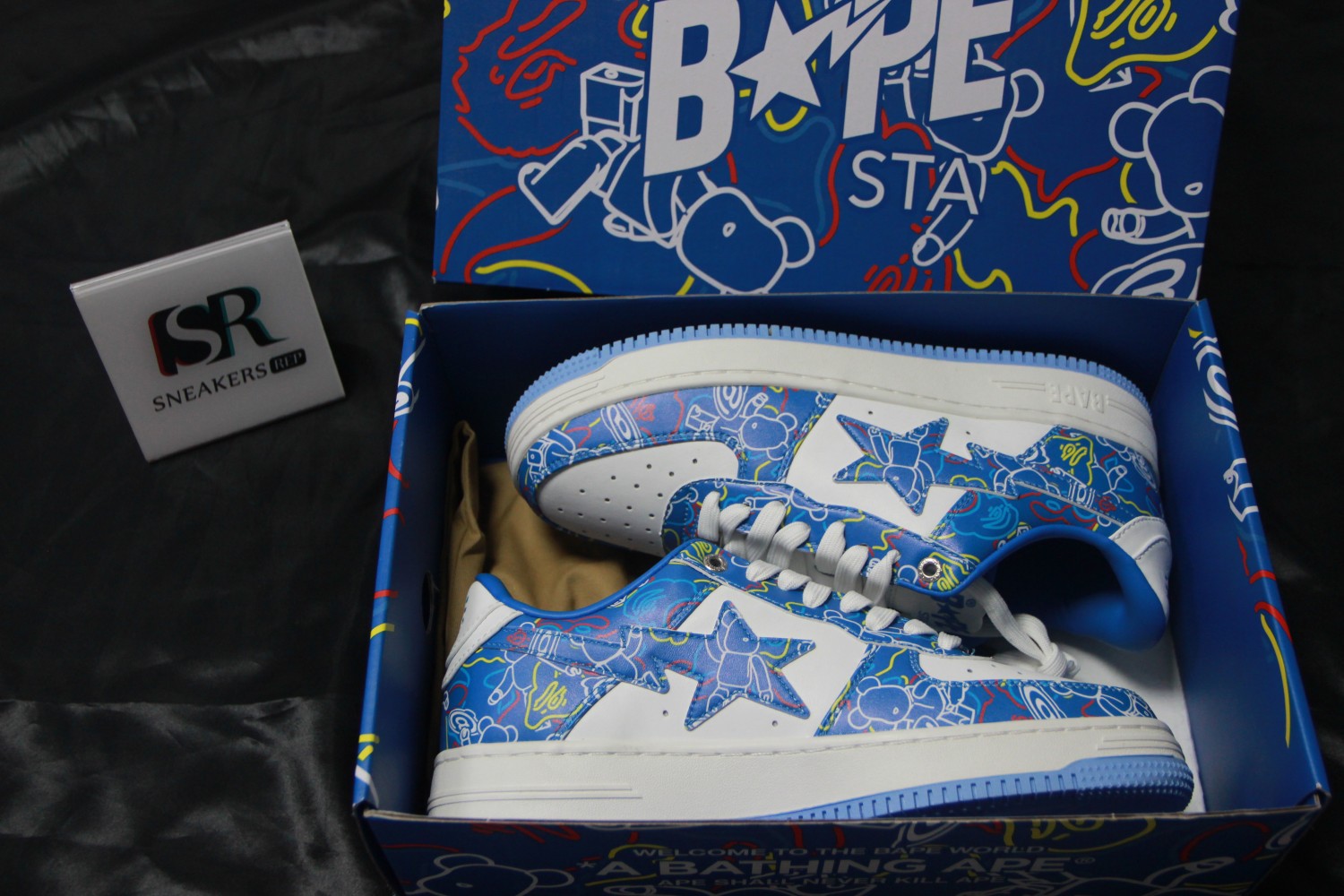 A Bathing Ape Bape Sta Medicom Toy Bearbrick Camo Blue  1H73191913-BLU/1H73-291-911