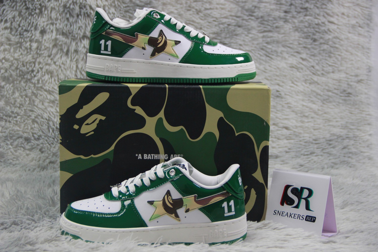 A Bathing Bape Sta Taipei 15 Anniversary ''White Green'' M91003HI