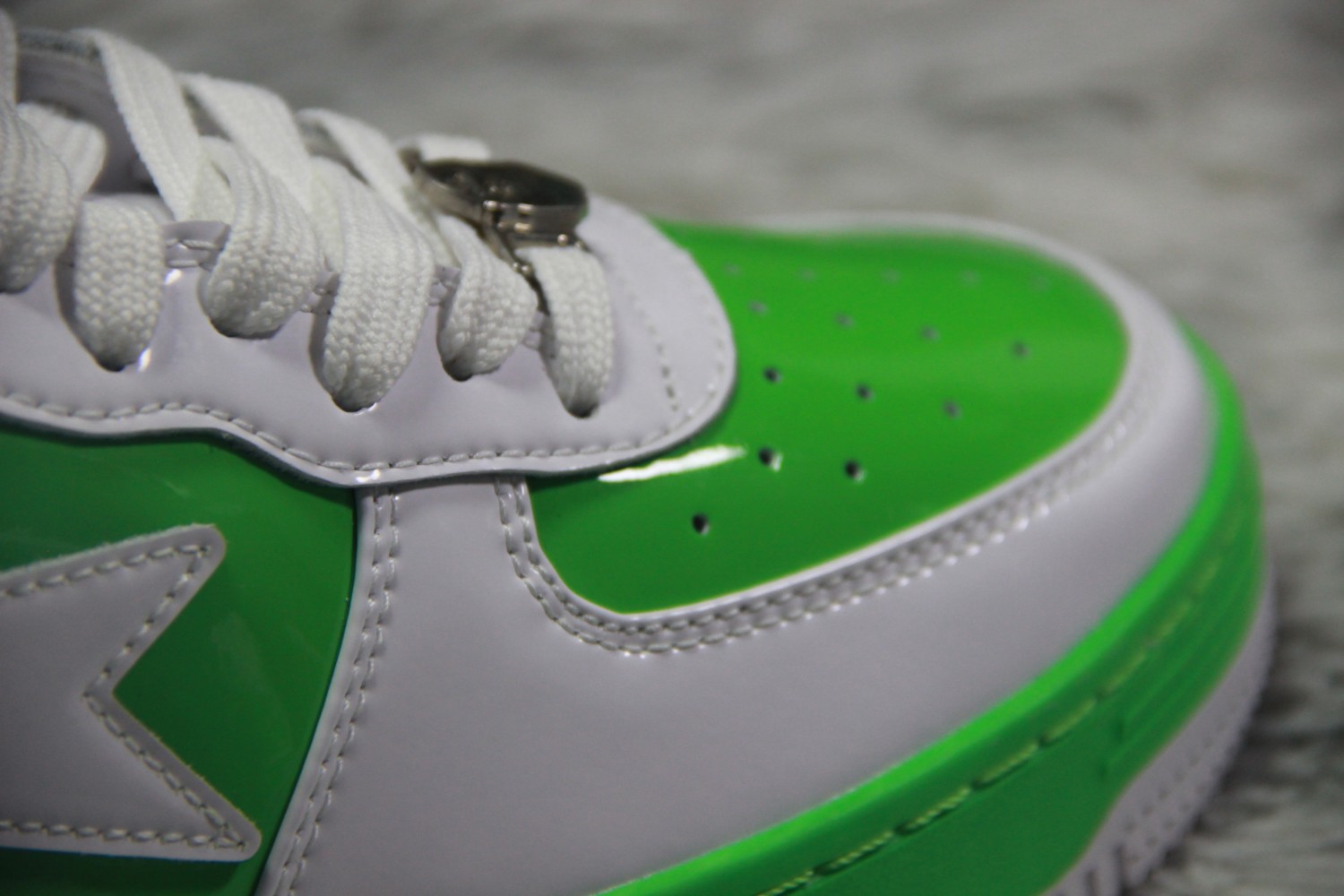 A Bathing Ape Bape Sta  white light green 1H7019005