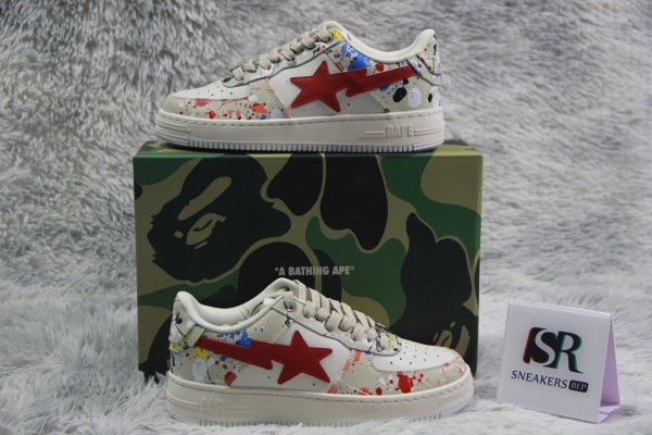 A Bathing Ape Bape Sta Paint Beige  001FW12010091