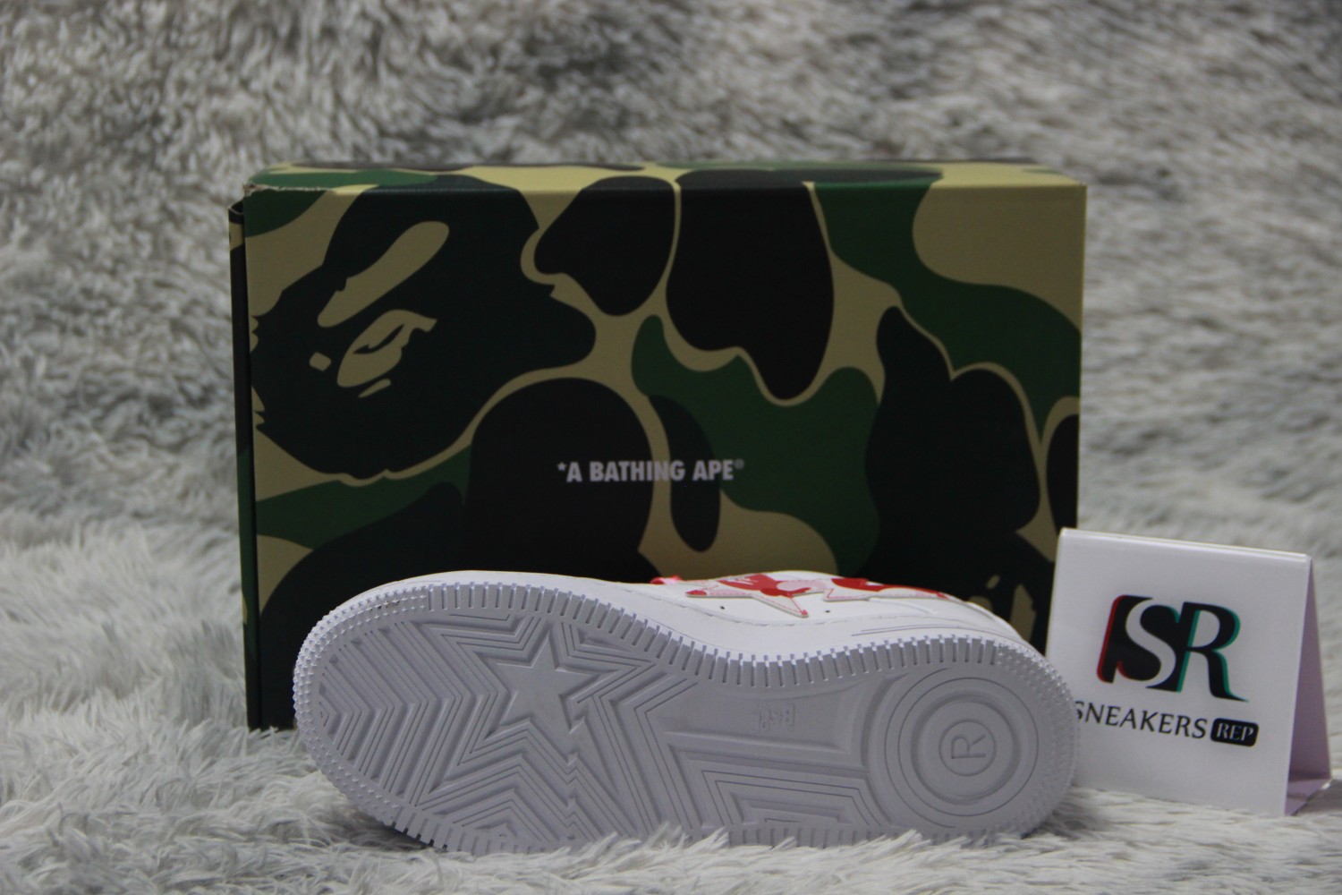 A Bathing Ape Bape Sta Low White ABC Camo Pink (2021)  1H20191045-PNK