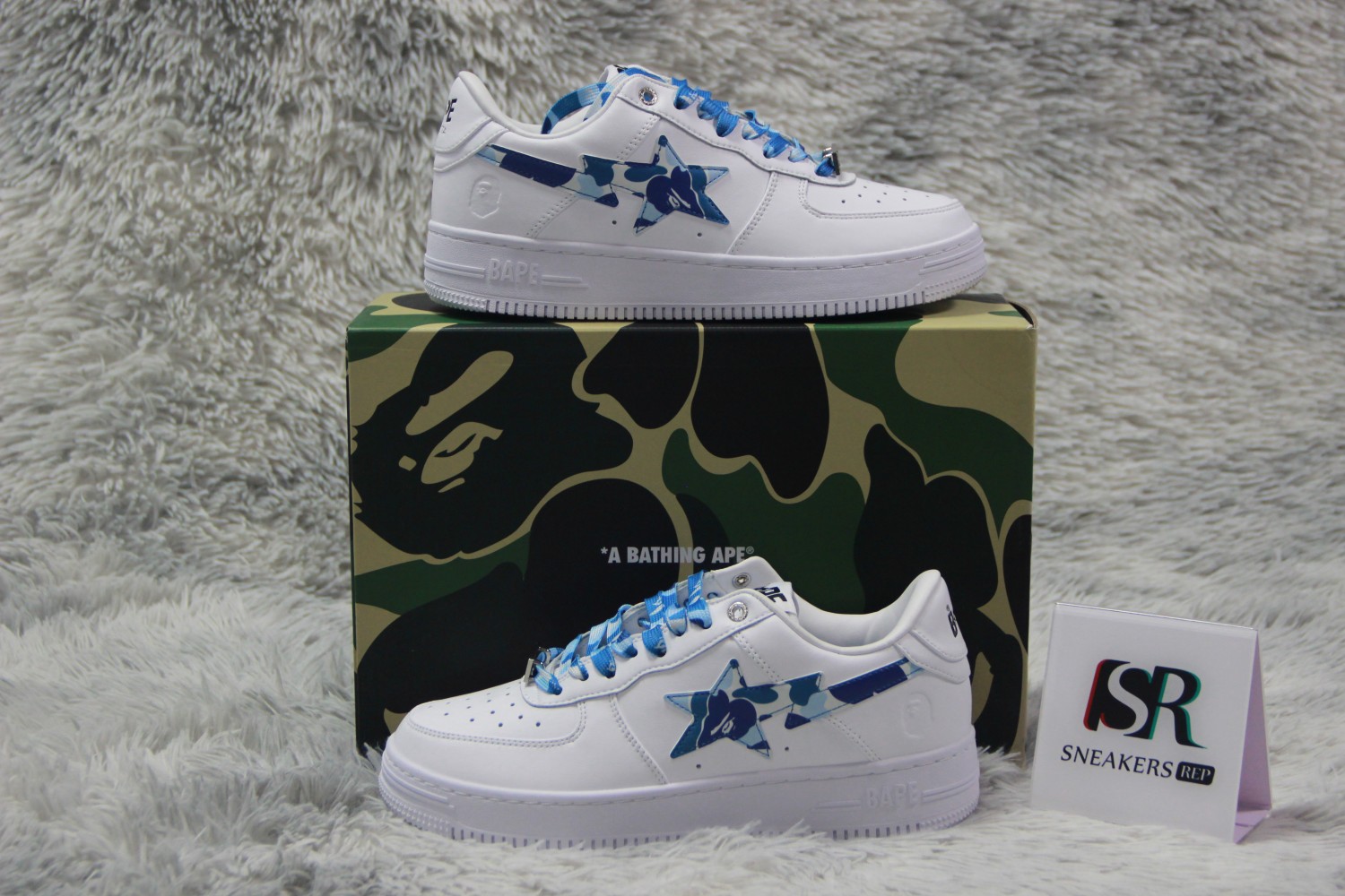 A Bathing Ape Bape Sta Low ABC Camo White Blue (2022)  1I70191005-BLU/1I70291004-BLU/001FWI701005-BLU