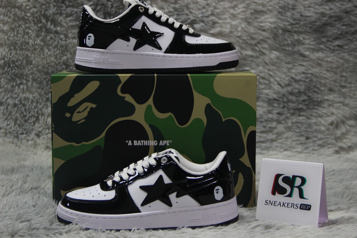 A Bathing Ape Bape Sta Low Black 001FWH701001_BLK_A