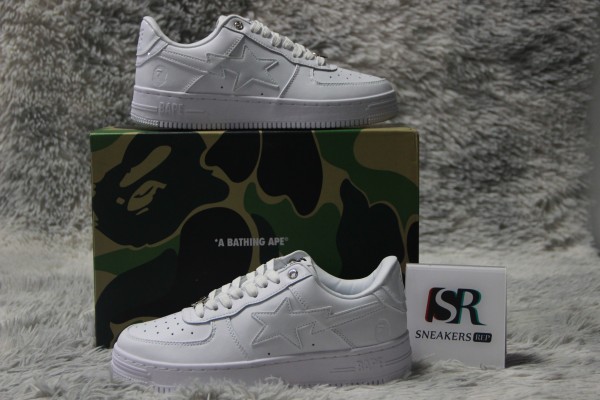 A Bathing Ape Bape Sta Triple White 1J30-291-013/1J30-191-013/001FWJ301013I-WHT