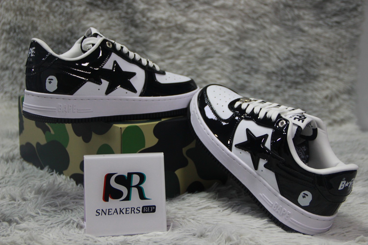 A Bathing Ape Bape Sta Low Black 001FWH701001_BLK_A