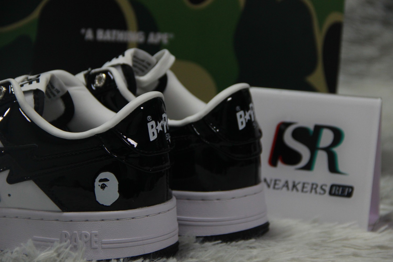 A Bathing Ape Bape Sta Low Black 001FWH701001_BLK_A