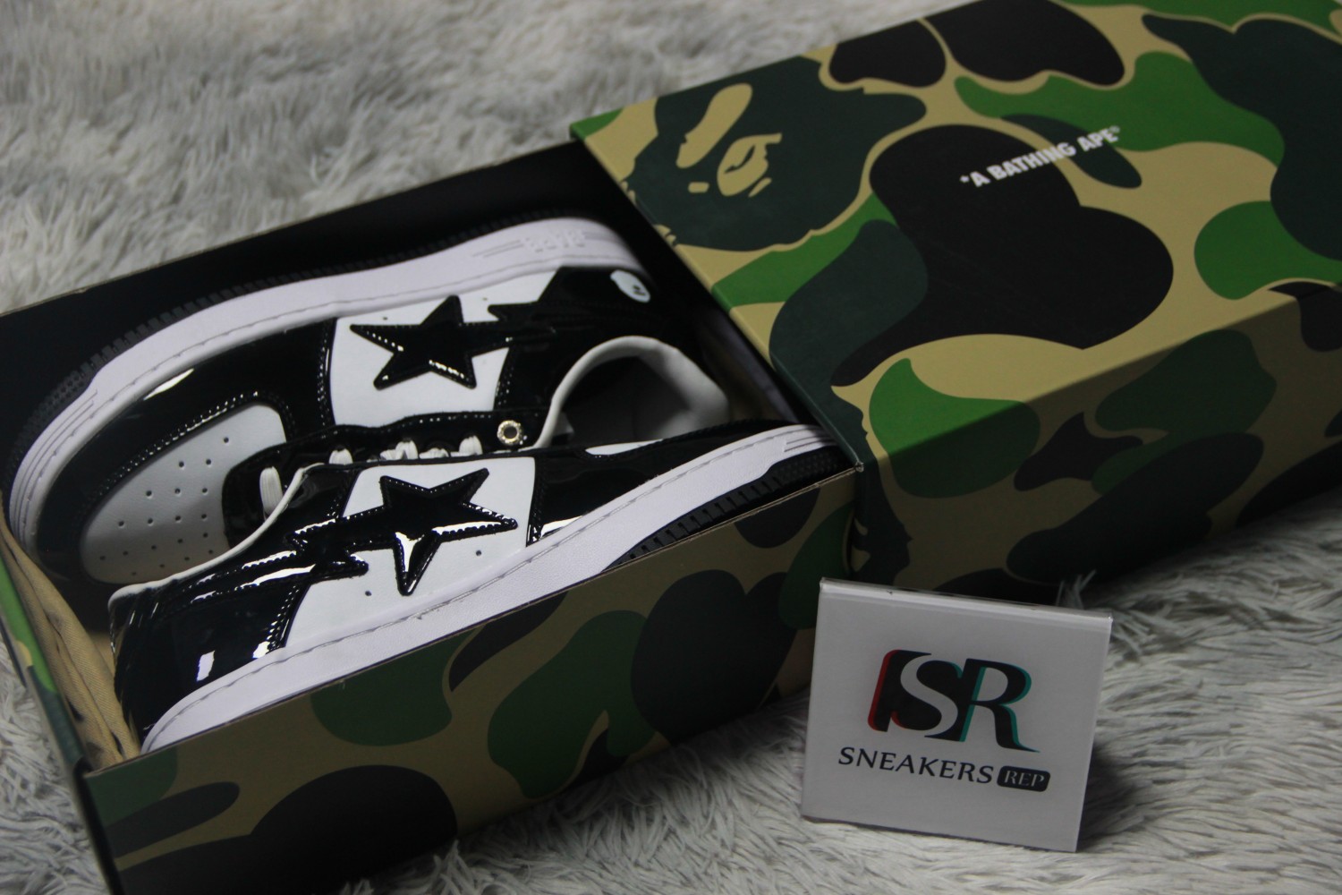 A Bathing Ape Bape Sta Low Black 001FWH701001_BLK_A
