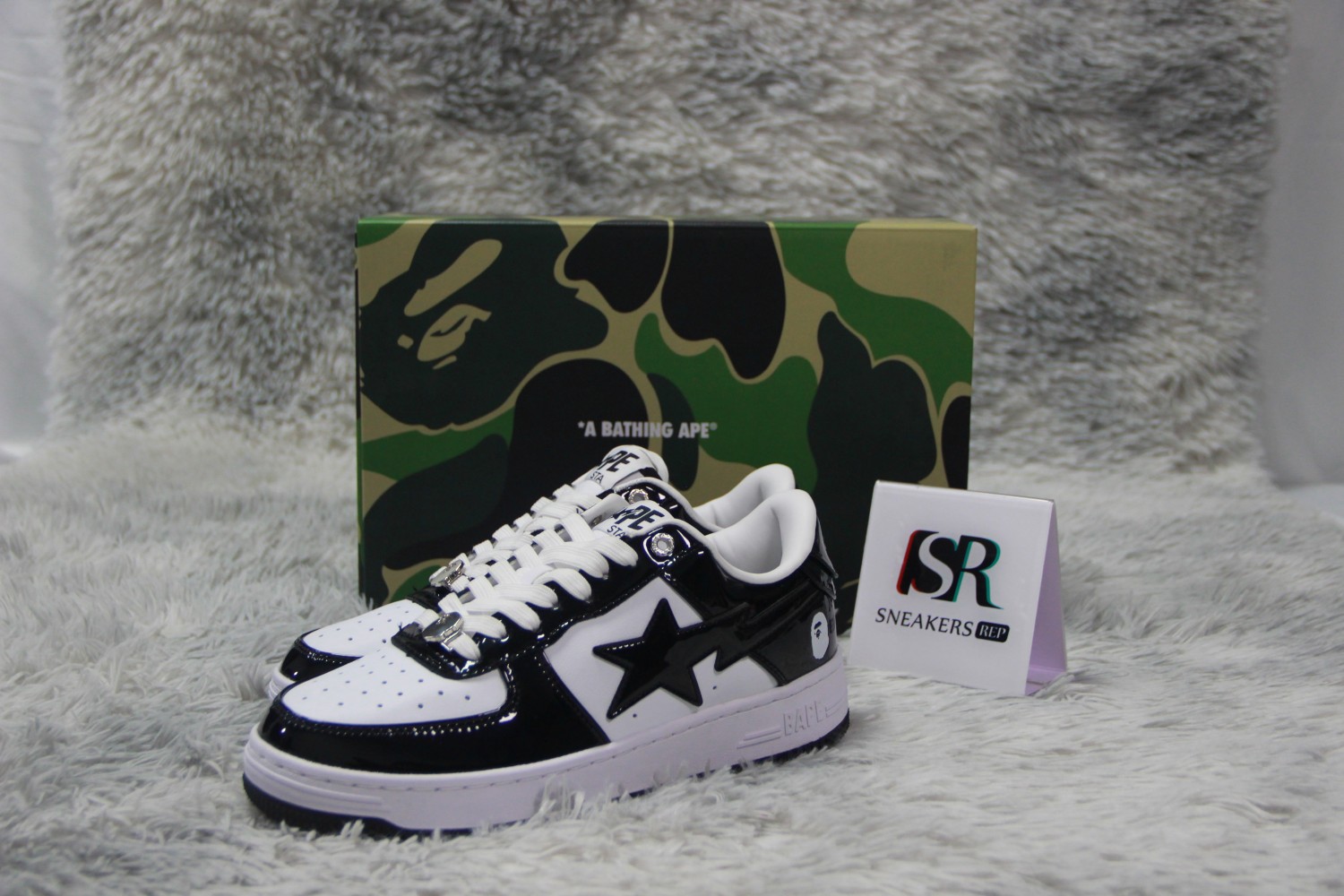 A Bathing Ape Bape Sta Low Black 001FWH701001_BLK_A