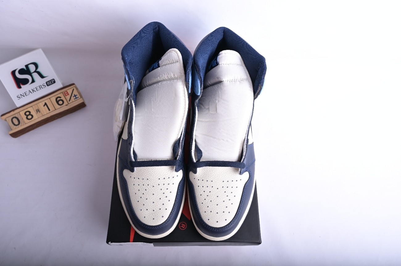 Jordan 1 Retro High Obsidian UNC 555088一140