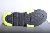 Bal*nci*ga Speed Clear Sole Sneaker Black Yellow Fluo